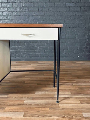 Mid-Century Modern Two-Tone Lacquered & Walnut Writing Desk, c.1960’s