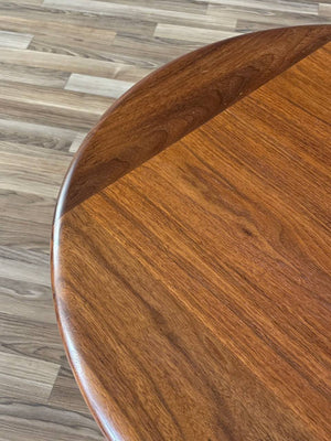 Mid-Century Modern Walnut Tulip Style Side Table, c.1960’s