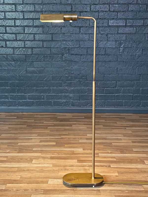 Mid-Century Californian  Modern Articulating Brass Floor Lamp by Casella, c.1970’s