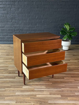 Mid-Century Modern Walnut 3-Drawer Dresser by LA Period, c.1960’s