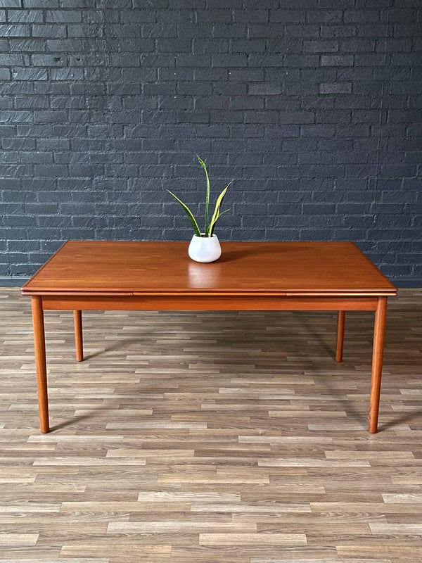 Large Mid-Century Danish Modern Expanding Draw-Leaf Dining Table, c.1960’s