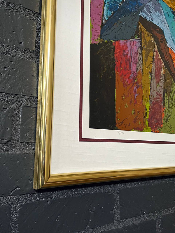 Mid-Century Modern “Carnival Fever” Abstract Serigraph Artwork by Muraina Oyelami, c.1960’s