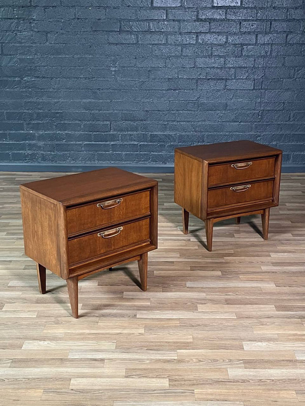 Pair of Mid-Century Modern Walnut Night Stands, c.1960’s