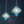 Pair of Vintage Turquoise Bubble Glass & Gilt-Metal Pendant Lantern Lights, c.1960’s