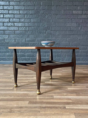 Pair of Mid-Century Modern Side Tables w/ Magazine Shelves, c.1960’s