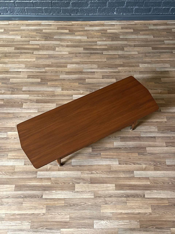Mid-Century Modern Sculpted Coffee Table w/ Magazine Shelf, c.1960’s