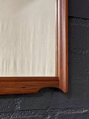 Mid-Century Modern Walnut Wall Mount Mirror, c.1960’s