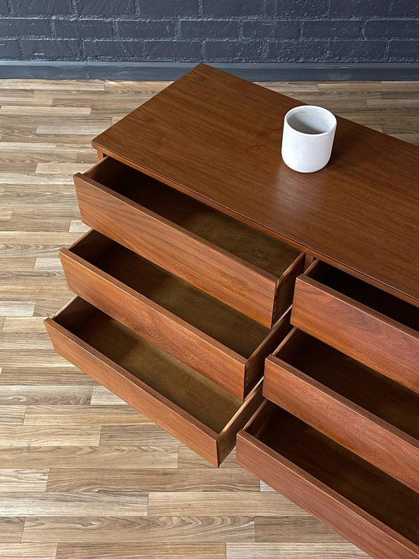Mid-Century Modern 9-Drawer Walnut Dresser, c.1960’s