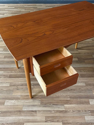 Mid-Century Danish Modern Teak & Oak Desk w/ Bookcase, c.1960’s
