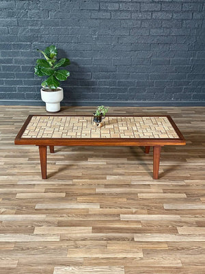 Mid-Century Modern Tile Top Coffee Table, c.1970’s