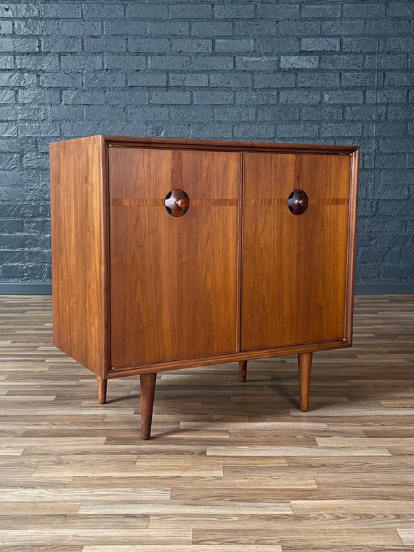 Mid-Century Modern Walnut & Rosewood Cabinet by Thosmasville, c.1960’s