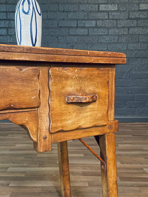 Early Californian Monterey Spanish Ranch Style Maple Desk, c.1930’s