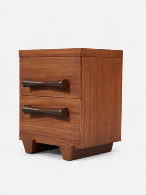 Single Mid Century Modern Night Stands w/ Bowtie Handles, c.1960’s