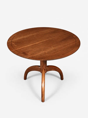 Mid-Century Modern Sculpted Tripod Walnut Dining Table, c.1960’s