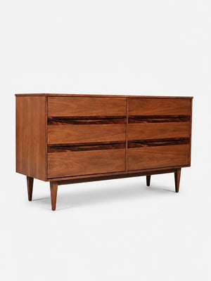 Mid-Century Modern Walnut & Rosewood Dresser by Bassett, c.1960’s