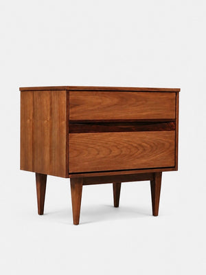 Mid-Century Modern Walnut & Rosewood Night Stand by Bassett, c.1960’s