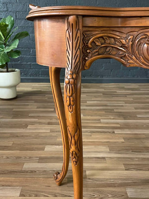 Small French Louis XV Style Inlaid Vanity Table , c.1960’s