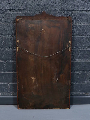 Victorian Renaissance Revival Wood Wall Mirror with Ornate Crest, c.1930's
