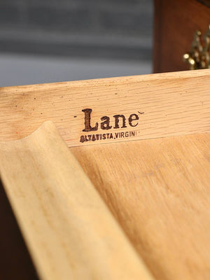 American Queen Anne Revival Wood Writing Desk by Lane Furniture, c.1970's