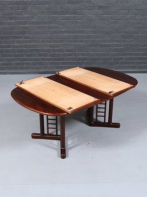 Danish Modern Rosewood Extension Dining Table by Boltinge, c.1970's
