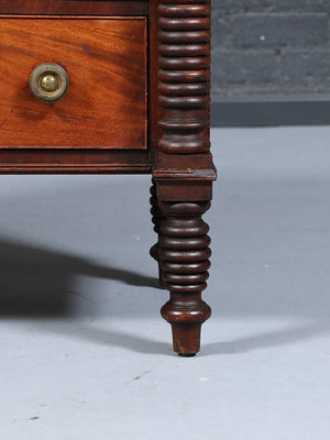 American Empire Flame Mahogany Four-Drawer Dresser c.1900's