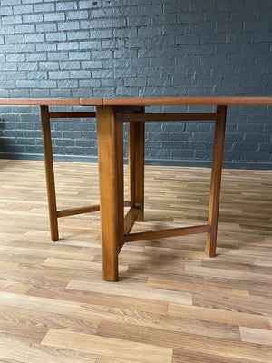 Expanding / Foldable Mid-Century Modern Walnut Dining Table, c.1960’s