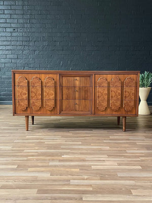 Mid-Century Modern Walnut & Burl Wood Dresser, c.1960’s