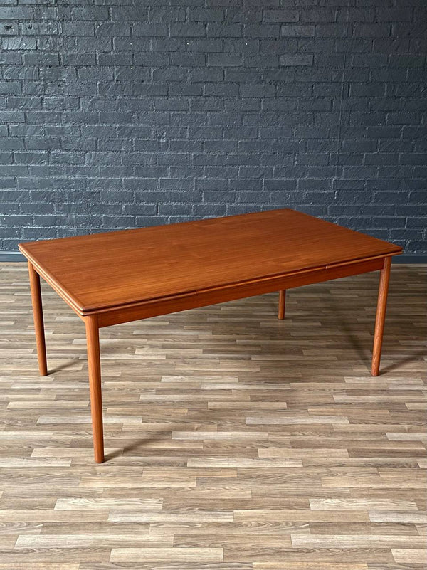 Large Mid-Century Danish Modern Expanding Draw-Leaf Dining Table, c.1960’s