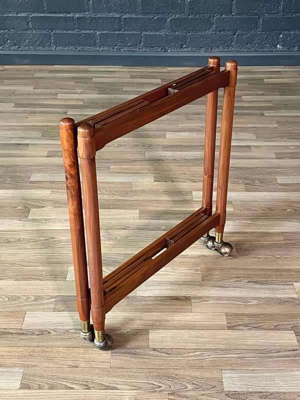 Mid-Century Danish Modern Collapsible Serving Cart by John Stuart, c.1960’s