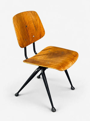 Mid Century Modern Walnut Plywood Chair by Brunswick, c.1960's