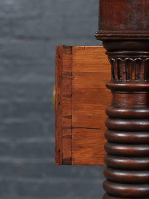 American Empire Flame Mahogany Four-Drawer Dresser c.1900's