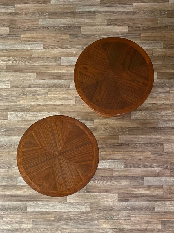 Pair of Mid-Century Modern “Rhythm” Walnut Side Tables by Lane, c.1960’s
