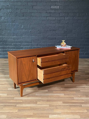 Mid-Century Modern Walnut Credenza by Stanley, c.1960’s