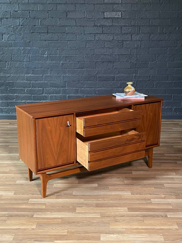 Mid-Century Modern Walnut Credenza by Stanley, c.1960’s