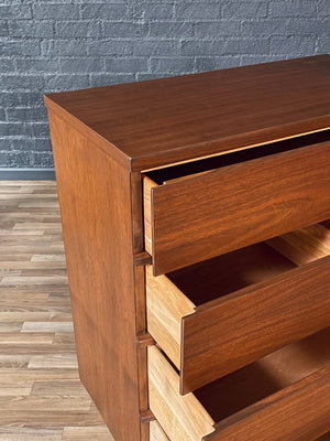 Mid-Century Modern Walnut Highboy Dresser by Harmony House, c.1960’s