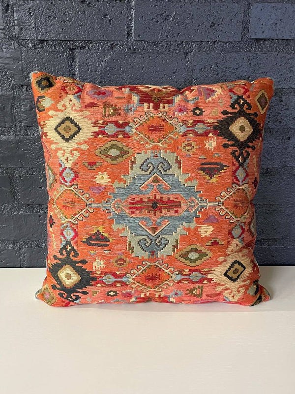 Single Antique Italian Decorative Square Textile Pillow, c.1920’s