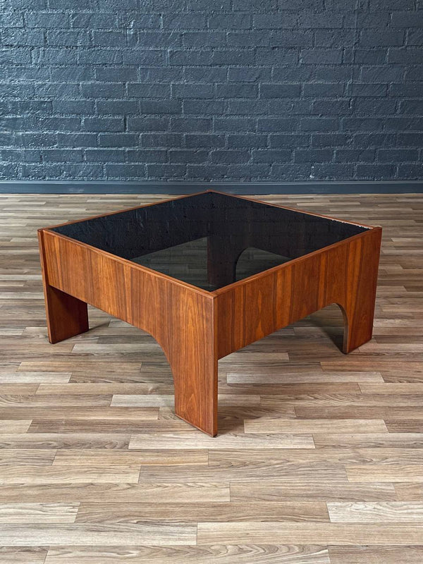 Mid-Century Italian Modern “Oriolo” Smoke Glass Coffee Table by Claudio Salocchi, c.1960’s
