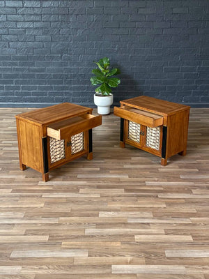 Pair of Mid-Century Hollywood Regency Night Stands by American of Martinsville, c.1960’s