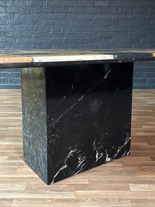 Vintage Italian Post Modern Multi-Marble Stone Dining Table by C.I.M, c.1980’s