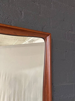 Mid-Century Modern Sculptural Walnut Mirror, c.1960’s