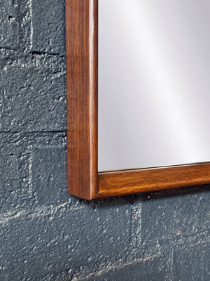 Pair of Mid-Century Modern “Tower Suite” Rosewood & Pecan Mirrors by Lane, c.1970’s