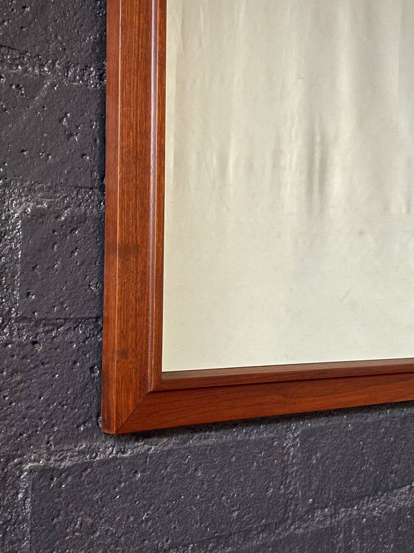 Mid-Century Modern Sculpted Walnut Wall Mirror, c.1950’s
