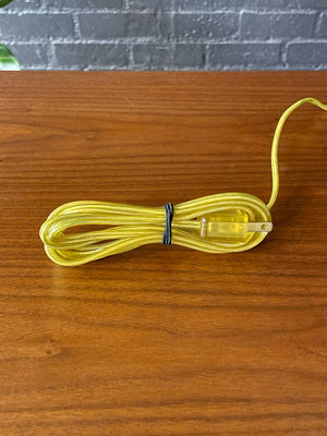 Mid-Century Modern Twisted Crystal Glass Table Lamp, c.1960’s