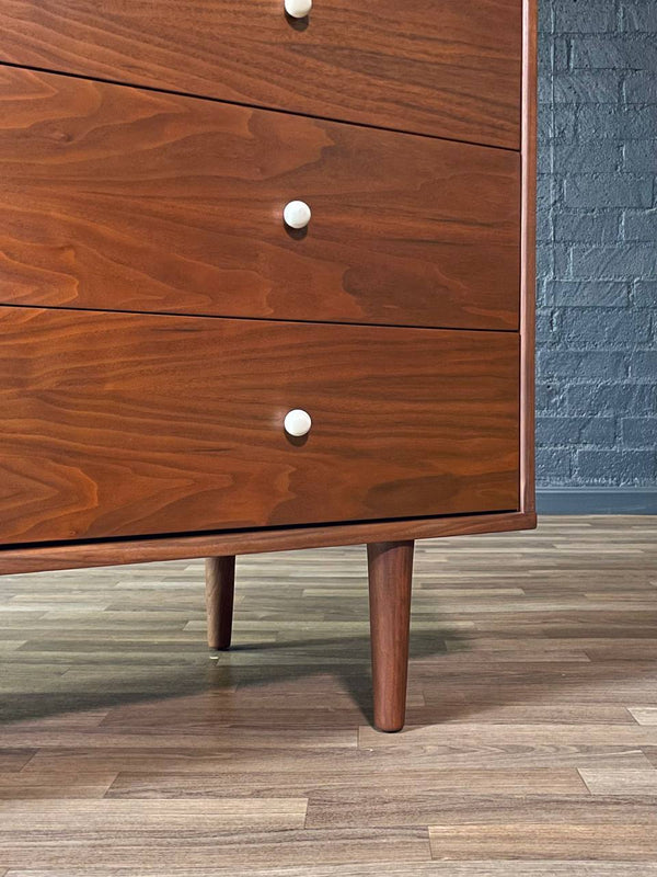 Mid-Century Modern 9-Drawer Walnut Dresser, c.1960’s