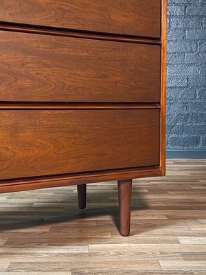 Vintage Mid-Century Modern Walnut Highboy Dresser, c.1960’s
