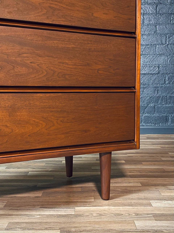 Vintage Mid-Century Modern Walnut Highboy Dresser, c.1960’s