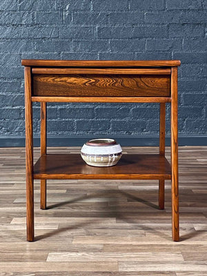 Mid-Century Modern Two-Tier Night Stand w/ Bookshelf, c.1950’s