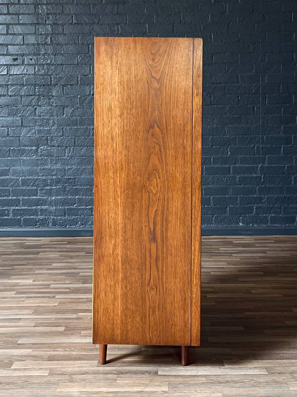 Mid-Century Modern “Tower Suite” Rosewood & Pecan Highboy Dresser  by Lane, c.1970’s