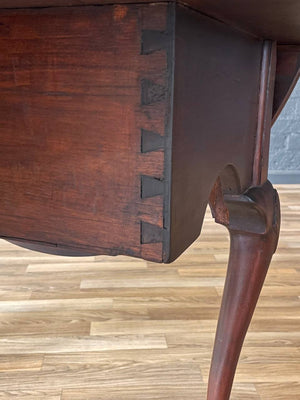 Antique Queen Anne Style Drop- Leaf Dining Table with Cabriole Legs, c.1900’s