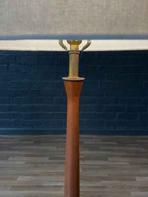 Mid-Century Modern Floor Lamp w/ Side Table by Laurel, c.1960’s